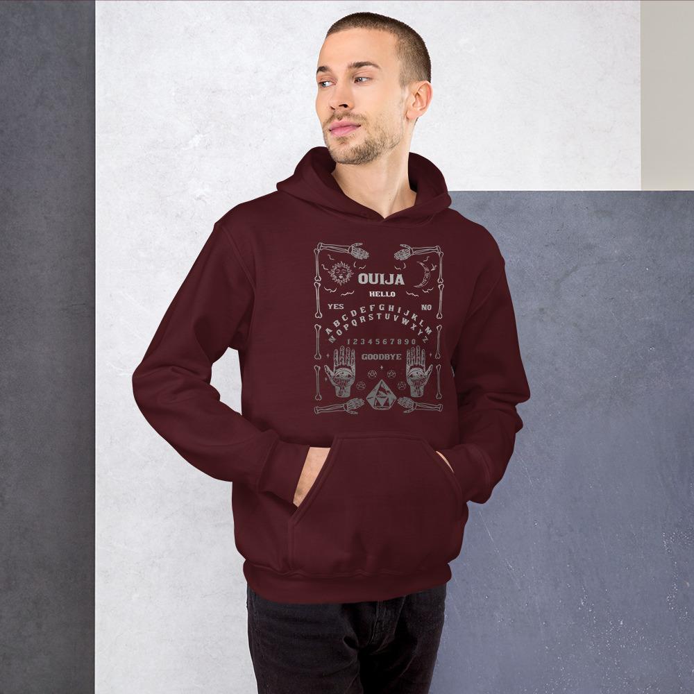 Maroon / S Ouija Board Pullover Hoodie 3648236_5586