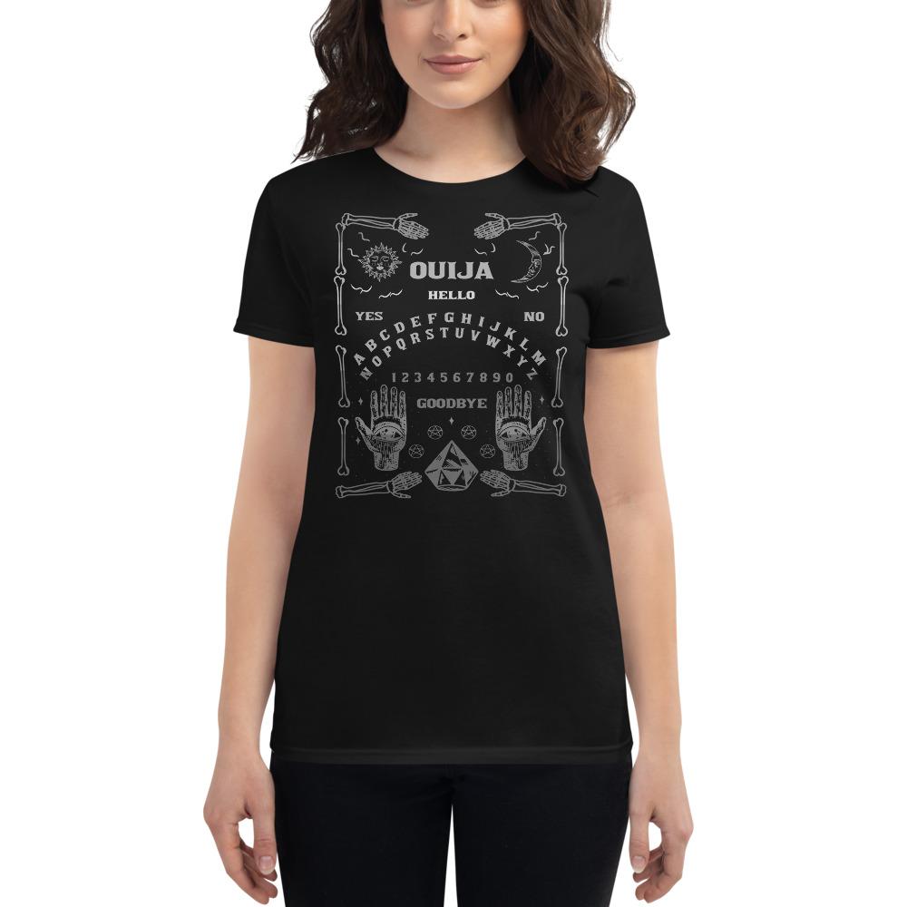 Black / S Ouija Board Women's Premium T-Shirt 8367415_4902