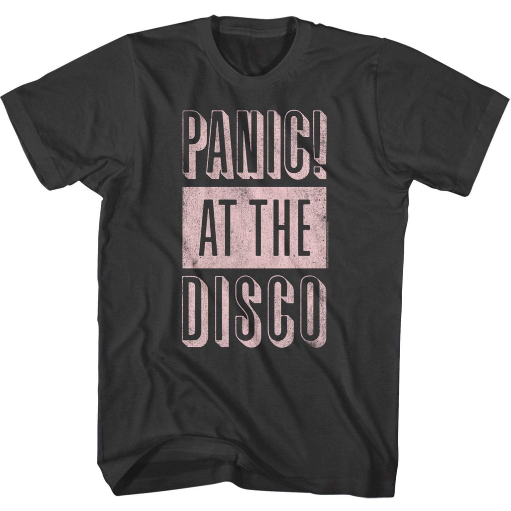 Panic at the Disco - Pink Logo Slim Fit T-Shirt