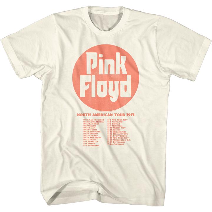 Shirt Pink Floyd - 1971 North American Tour Slim Fit T-Shirt