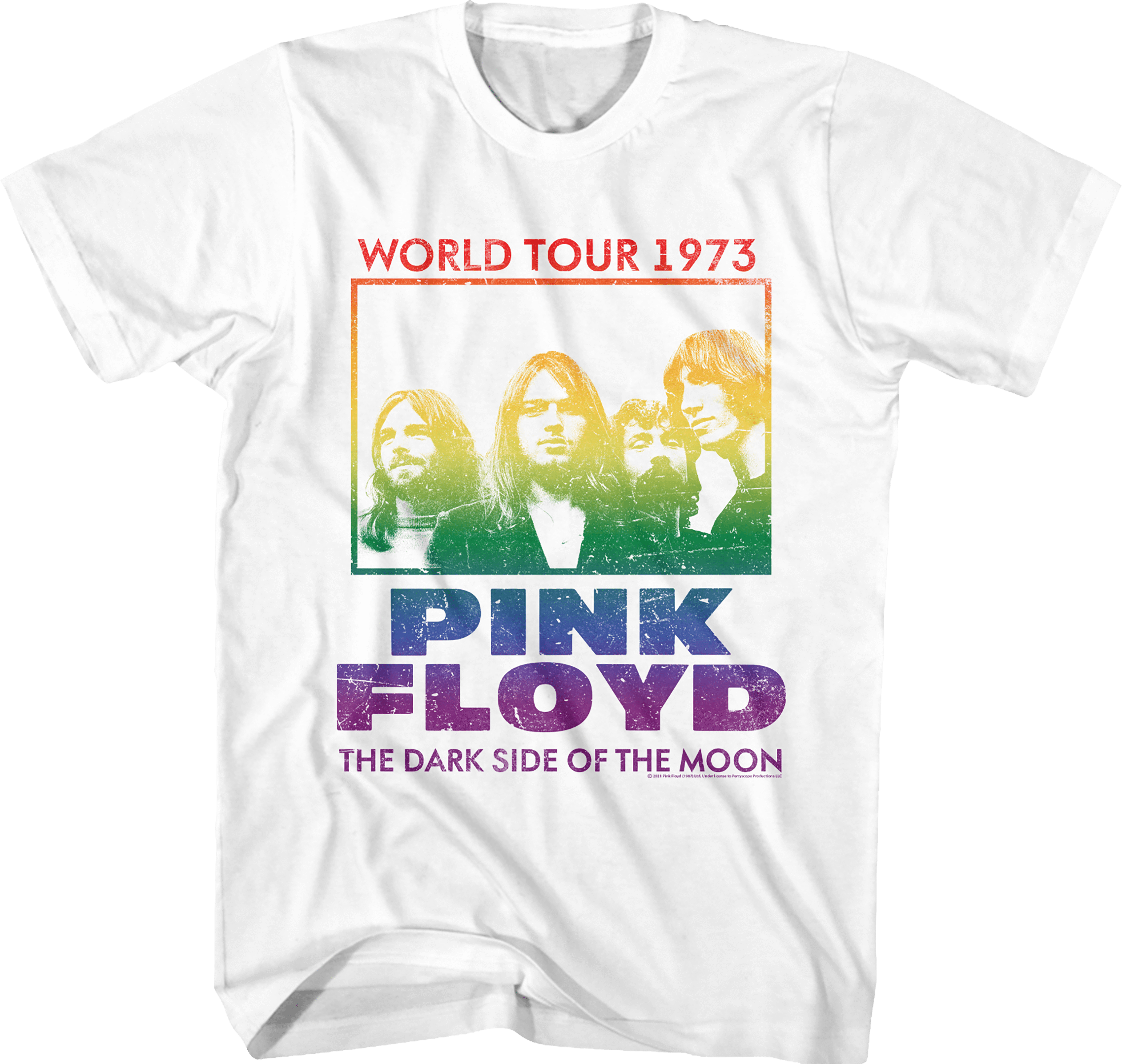 Pink Floyd - 1973 Dark Side Tour Slim Fit T-Shirt