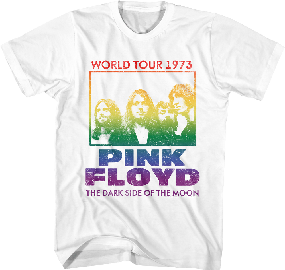 Shirt Pink Floyd - 1973 Dark Side Tour Slim Fit T-Shirt