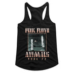 Pink Floyd Animals 77 Tour Distressed Juniors Racer Back Tank Top