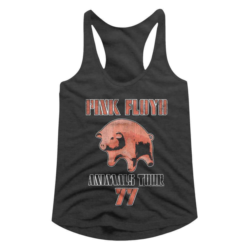 Shirt Pink Floyd Animals 77 Tour Juniors Racer Back Tank Top