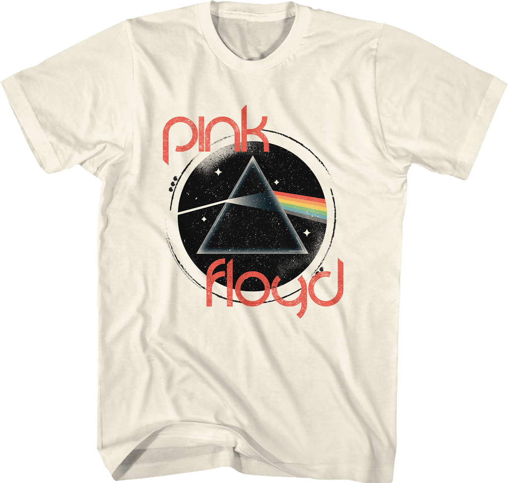Pink Floyd - Circle Dark Side Prism Slim Fit T-Shirt