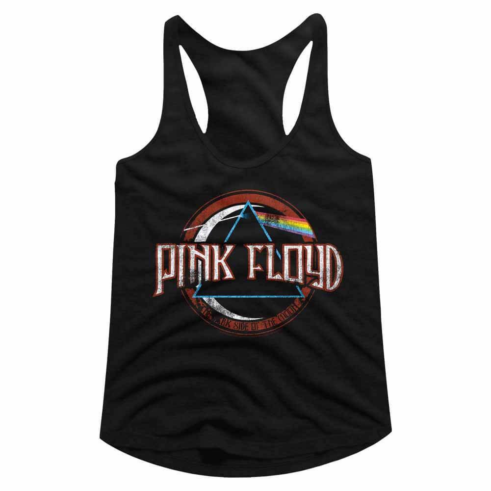 Shirt Pink Floyd Dark Side Logo Juniors Racer Back Tank Top
