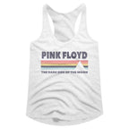Pink Floyd Dark Side White Women's Racer Back Tank Top