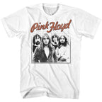 Pink Floyd Group Shot White Slim Fit T-Shirt