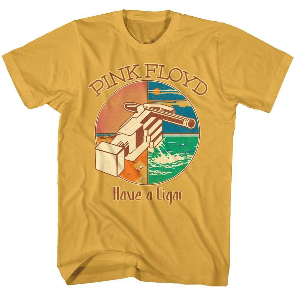 Pink Floyd - Have a Cigar Yellow Slim Fit T-Shirt