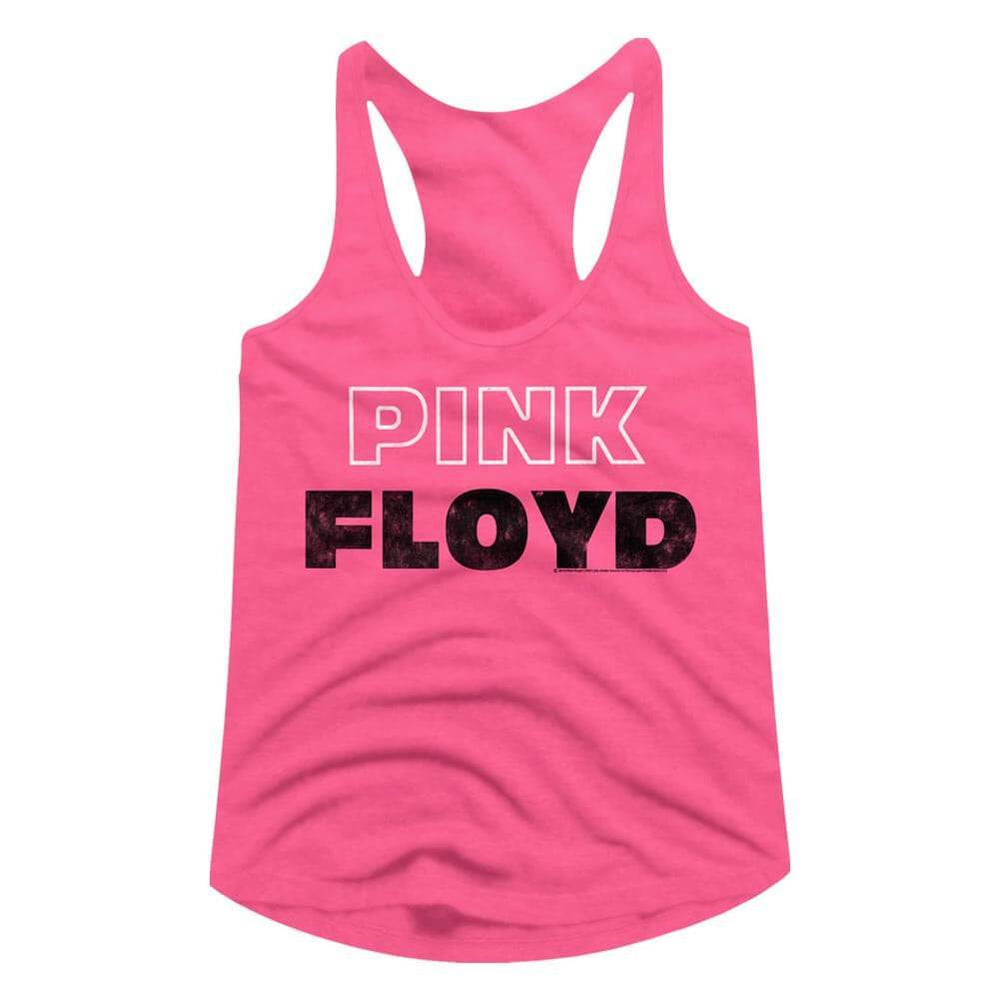 Shirt Pink Floyd Logo Pink Juniors Racer Back Tank Top