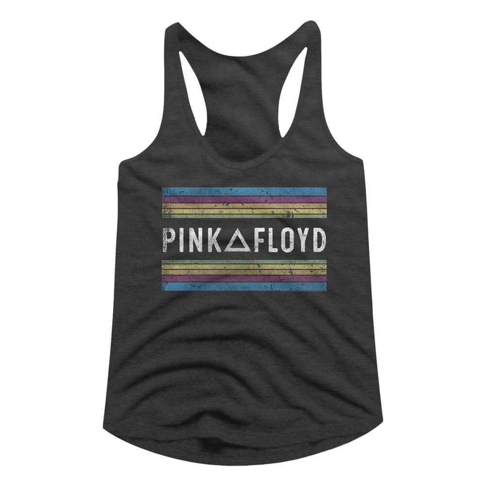 Shirt Pink Floyd Rainbows Juniors Racer Back Tank Top