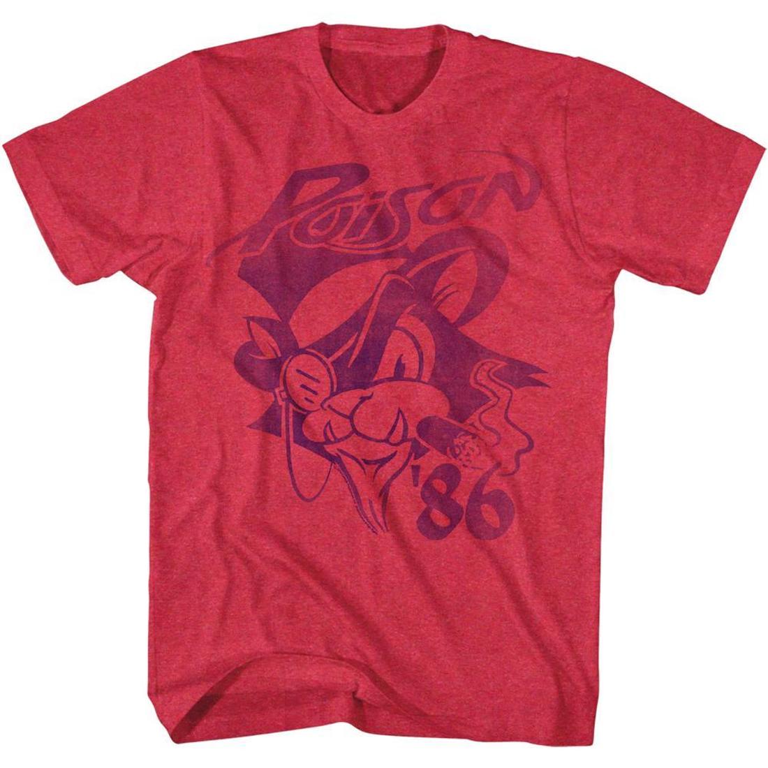 Poison Cat 86 Red Heather T-Shirt