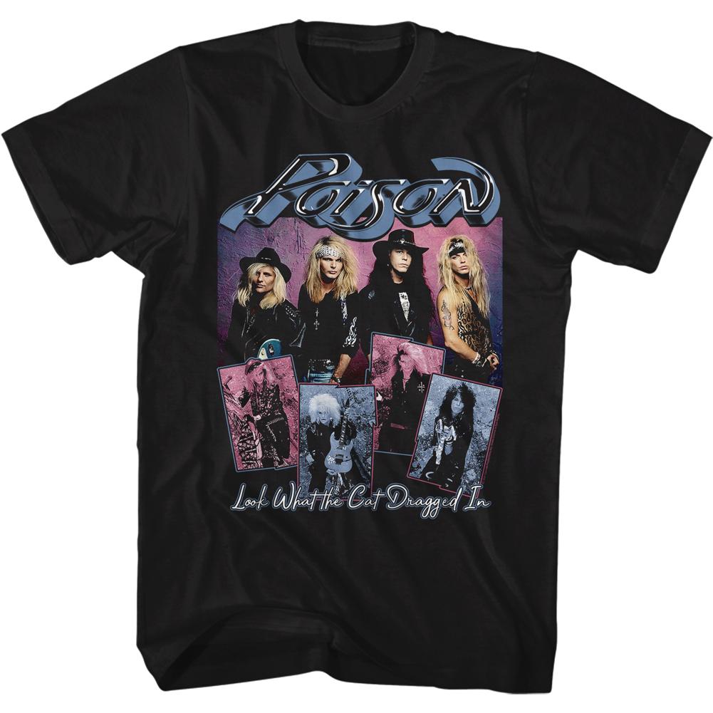 Poison Cat Dragged In Photos Slim Fit T-Shirt