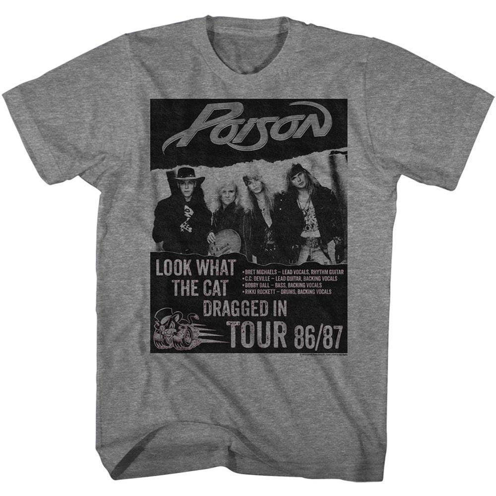 Poison Look What The Cat Dragged In Tour Poster T-Shirt