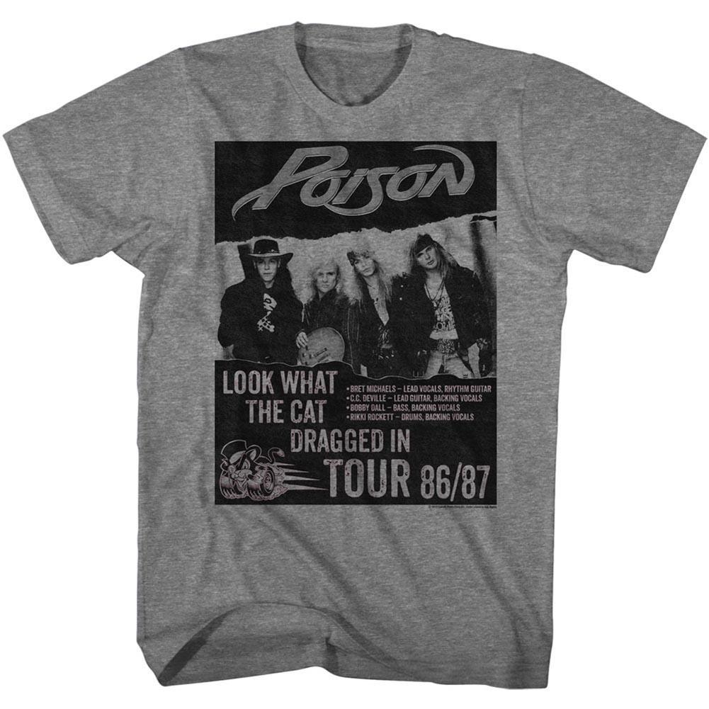 Shirt Poison Look What The Cat Dragged In Tour Poster T-Shirt
