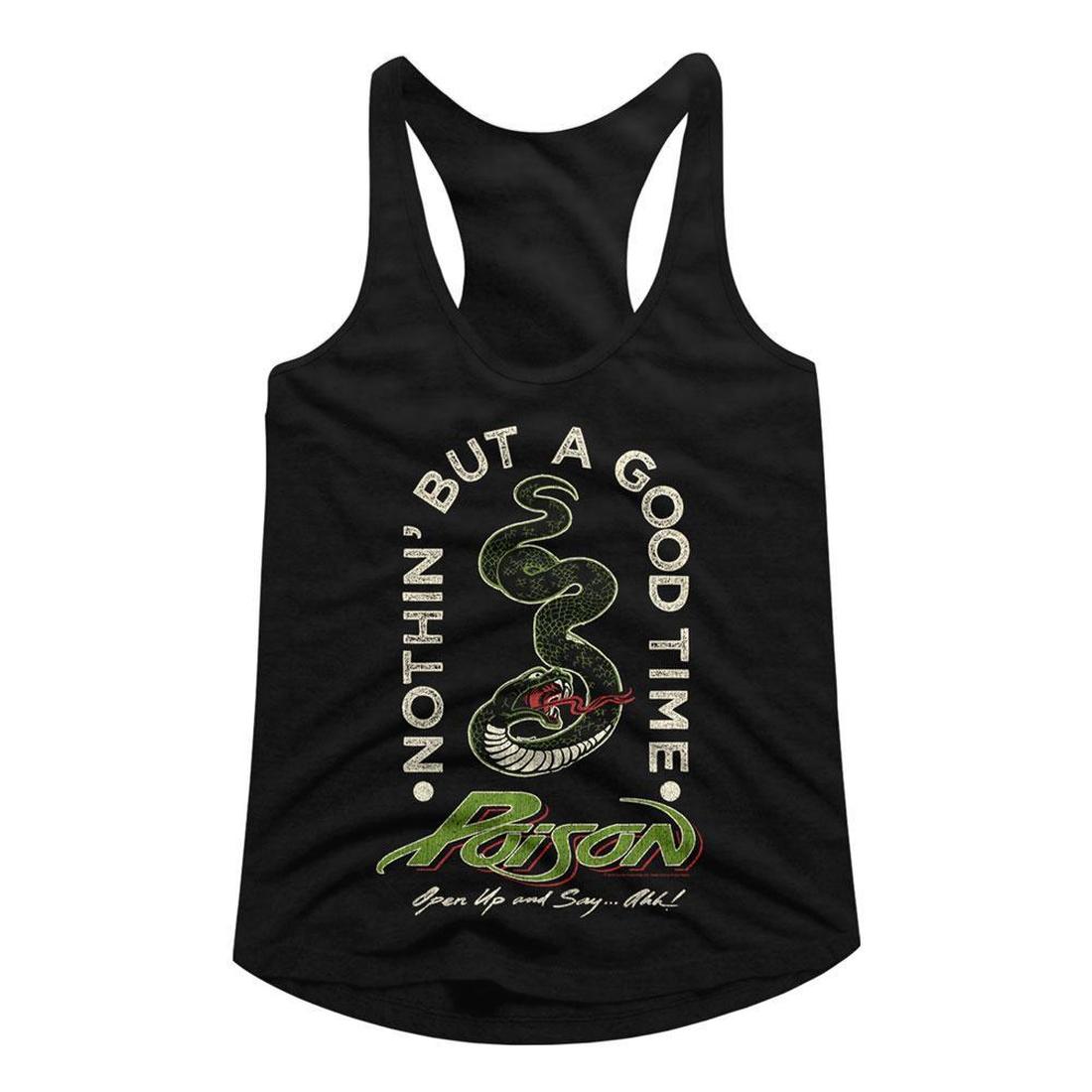 Poison Nothing But A Good Time Snake Women's Racer Back Tank Top