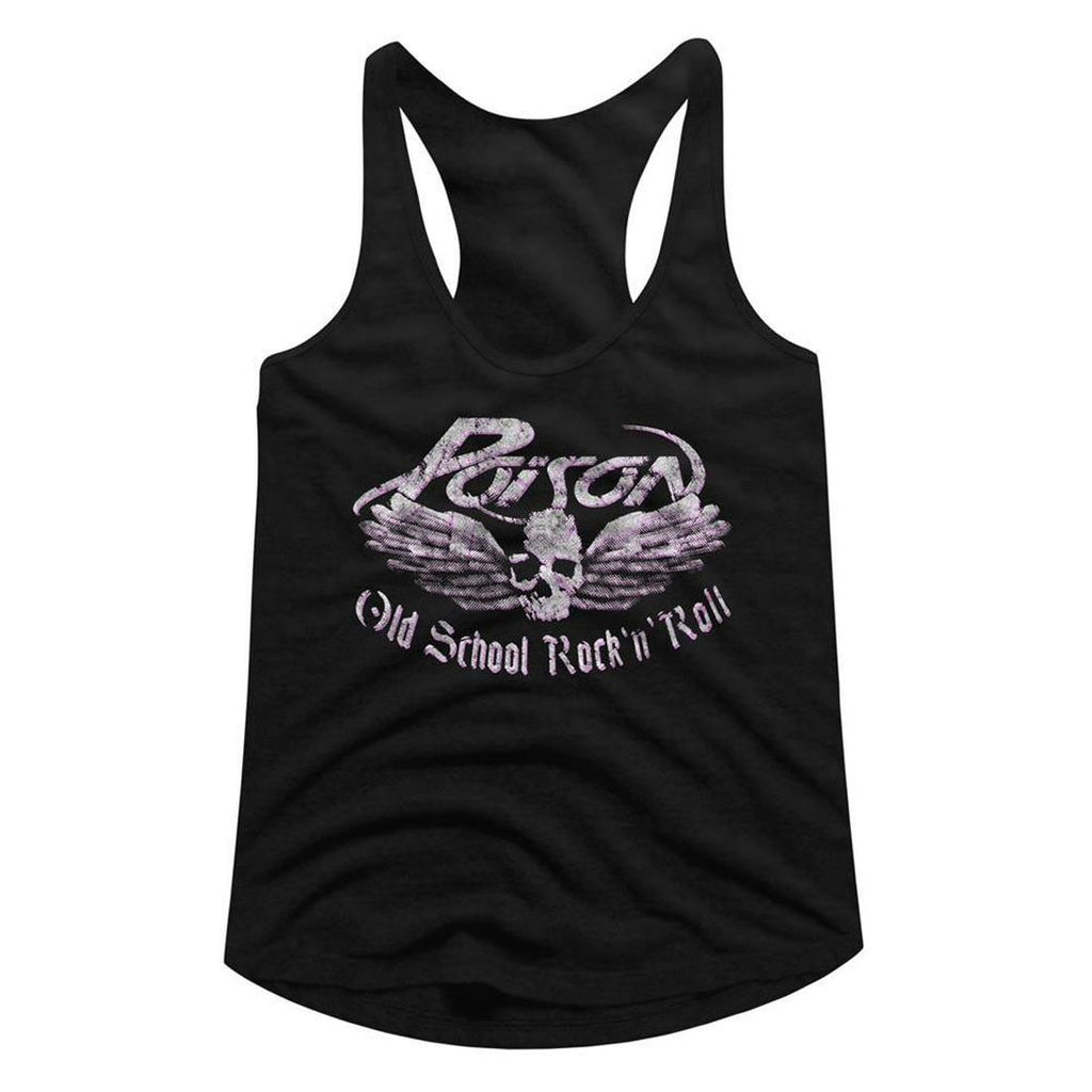 Poison Old School Rock n Roll Women's Racer Back Tank Top
