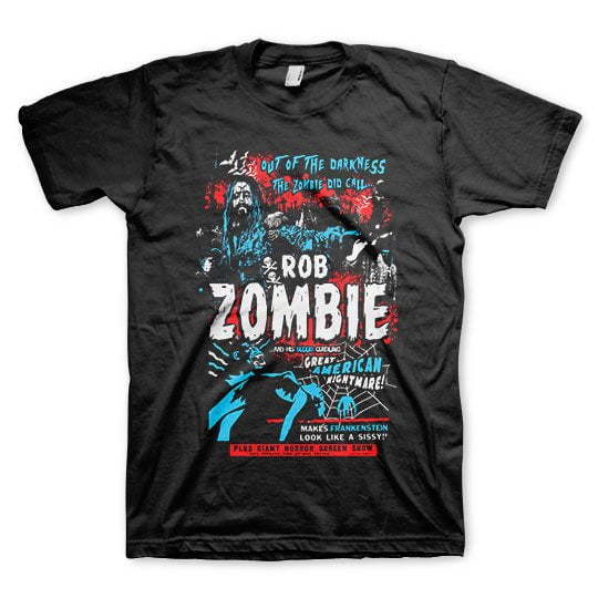 Shirt Rob Zombie Out of the Darkness Official T-Shirt