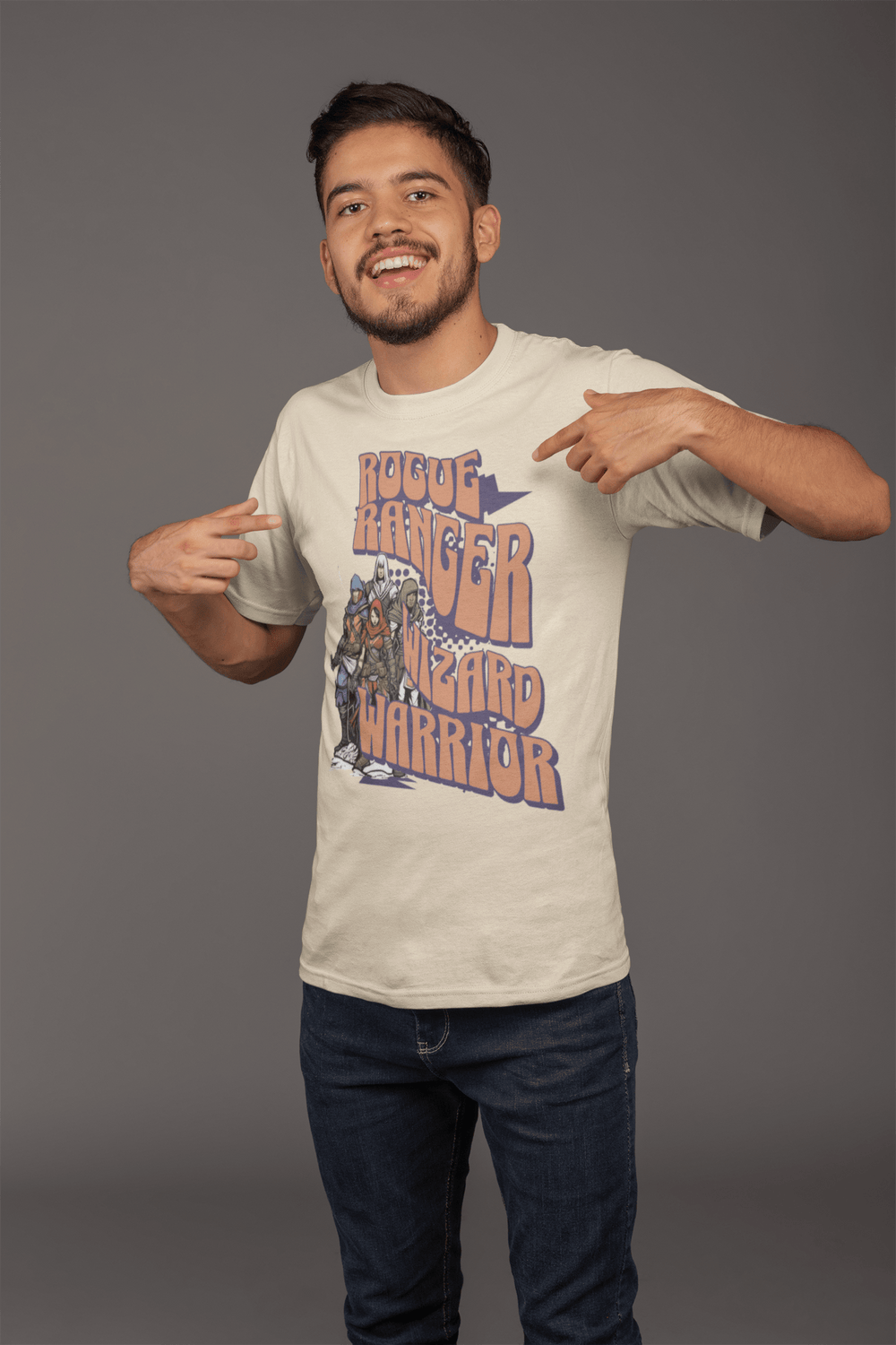 Rogue, Ranger, Wizard, Warrior D-20 Slim Fit T-Shirt