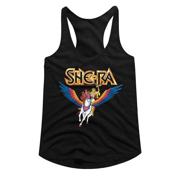 Shirt Small She Ra - She Ra and Swiftwind Juniors Racerback Tank Top