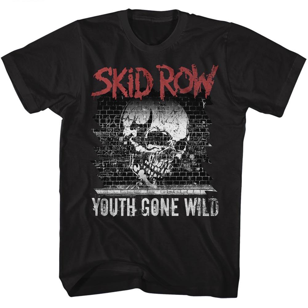 Skid Row Youth Gone Wild Black Slim Fit T-Shirt