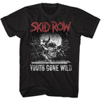 Skid Row Youth Gone Wild Black Slim Fit T-Shirt