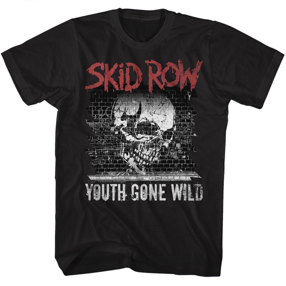Shirt Skid Row Youth Gone Wild Black Slim Fit T-Shirt