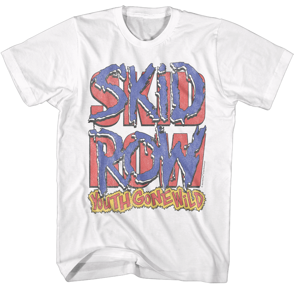 Shirt Skid Row Youth Gone Wild White T-Shirt