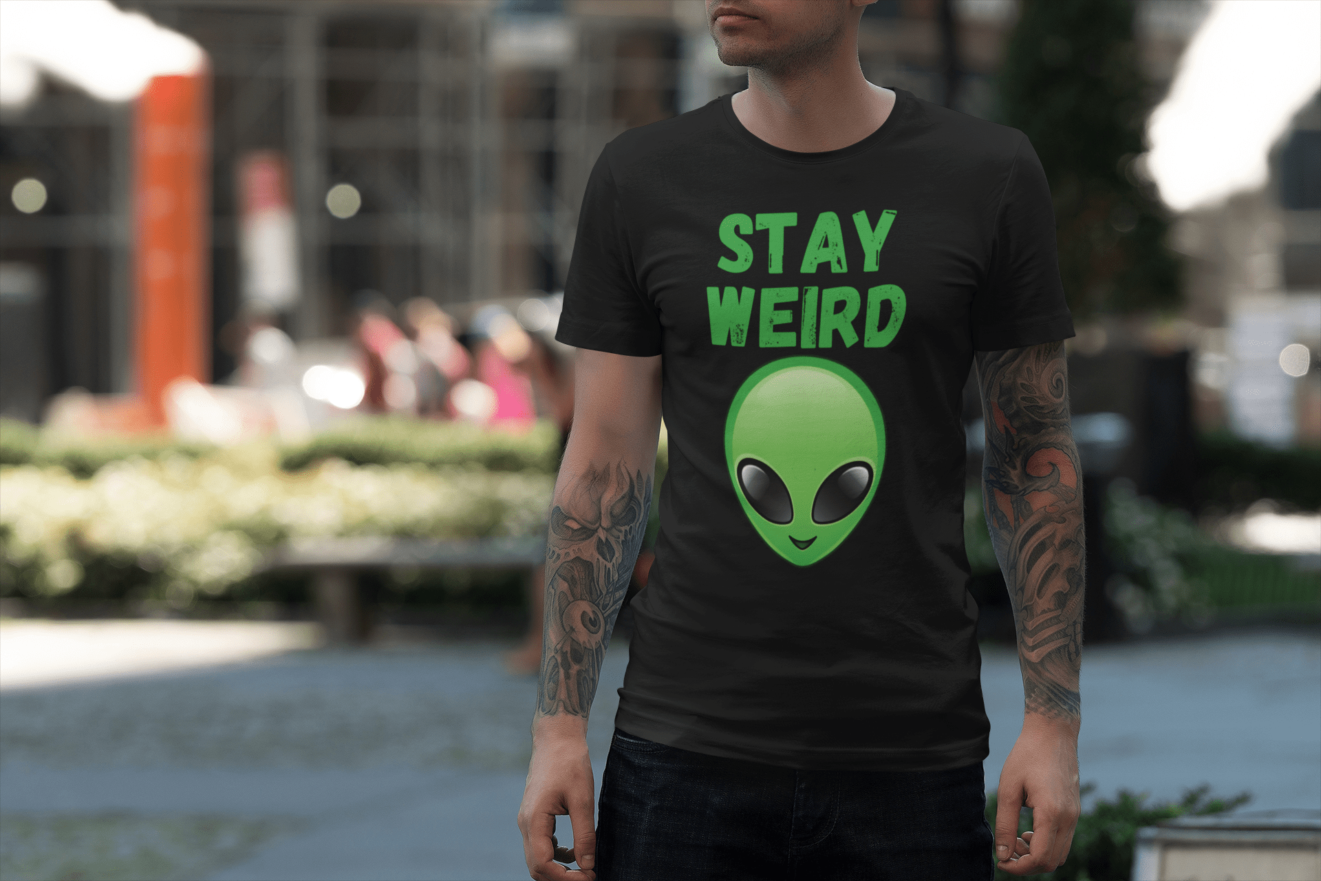 Stay Weird Alien Face T-Shirt