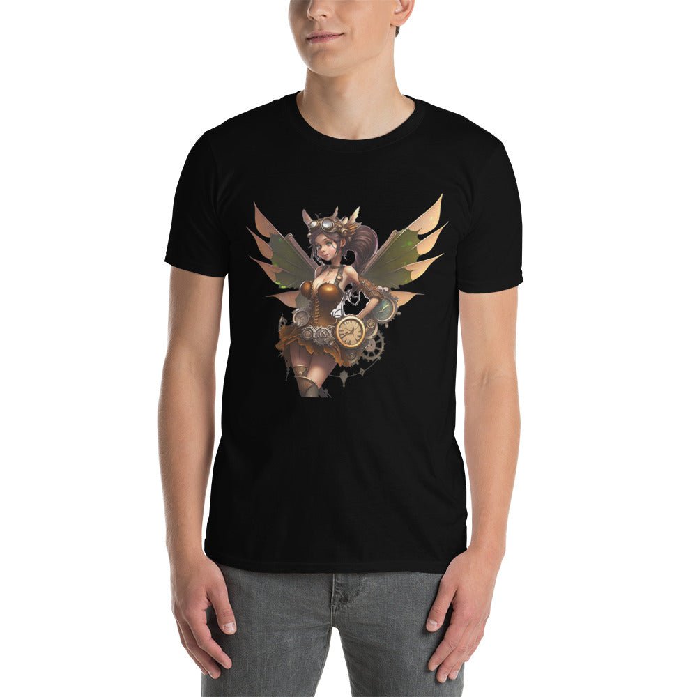 Black / S Steampunk Clockwork Fairy T-Shirt