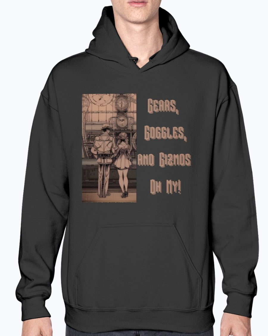 Sweatshirts Black / S Steampunk Gears, Goggles and Gadgets Oh My Pullover Hoodie