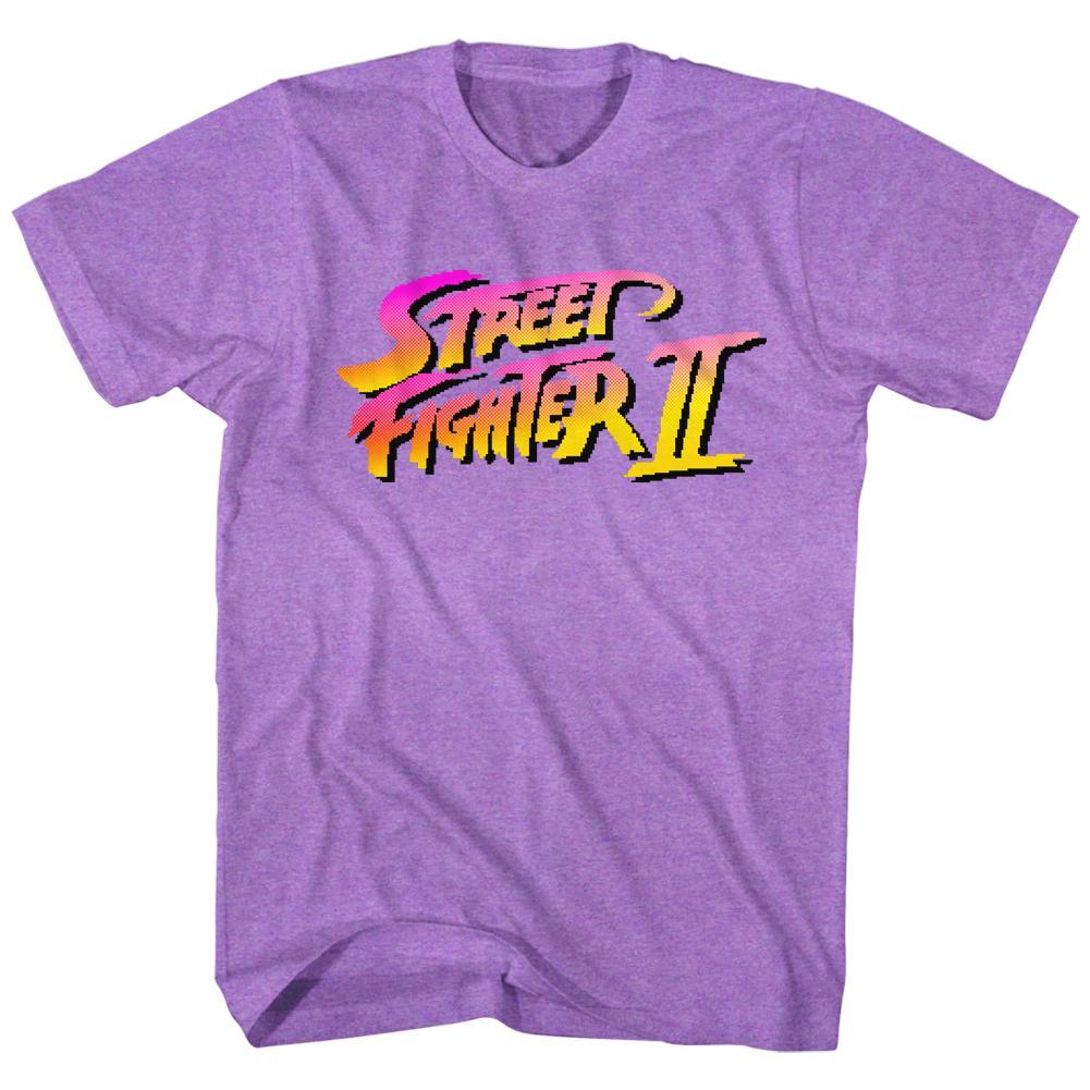 Street Fighter - Street Fighter II Pixel Logo Soft Fit T-Shirt
