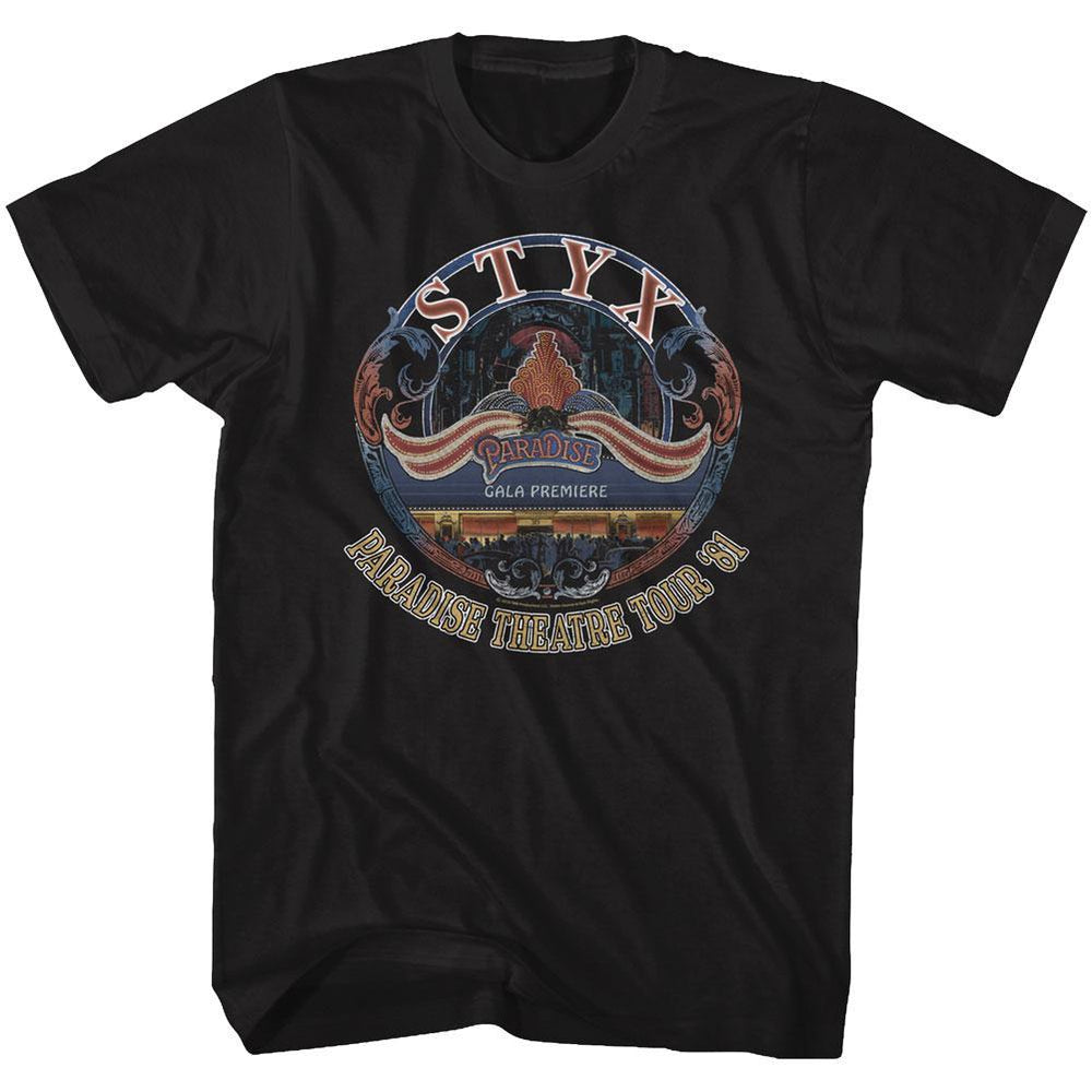 Shirt Styx Paradise Theater 81 Tour Black T-Shirt