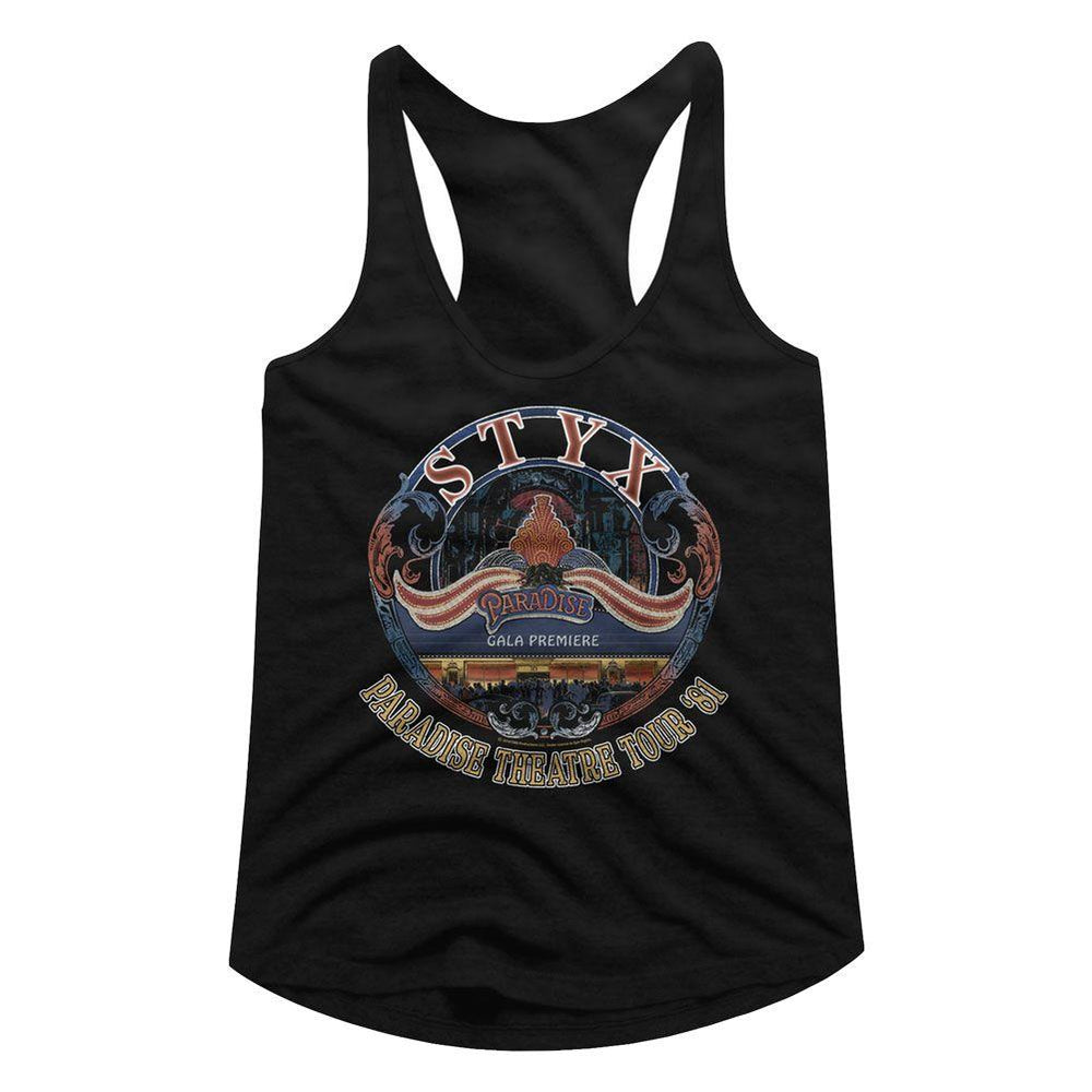 Women's Shirts Styx Paradise Theater 81 Tour Women's Racerback Tank Top