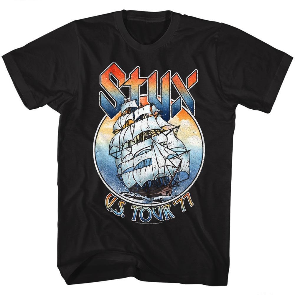 Shirt Styx US 77 Tour Black T-Shirt