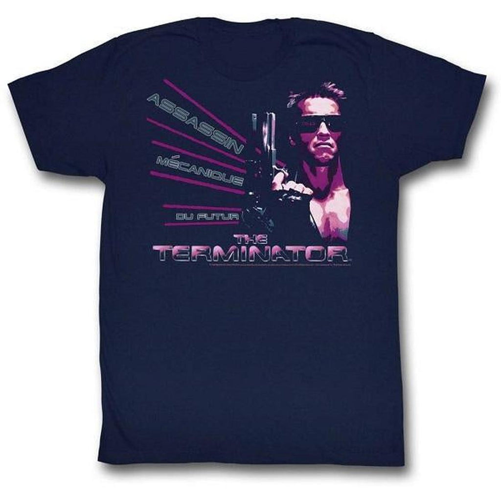 The Terminator - Assassin Navy Slim Fit T-Shirt