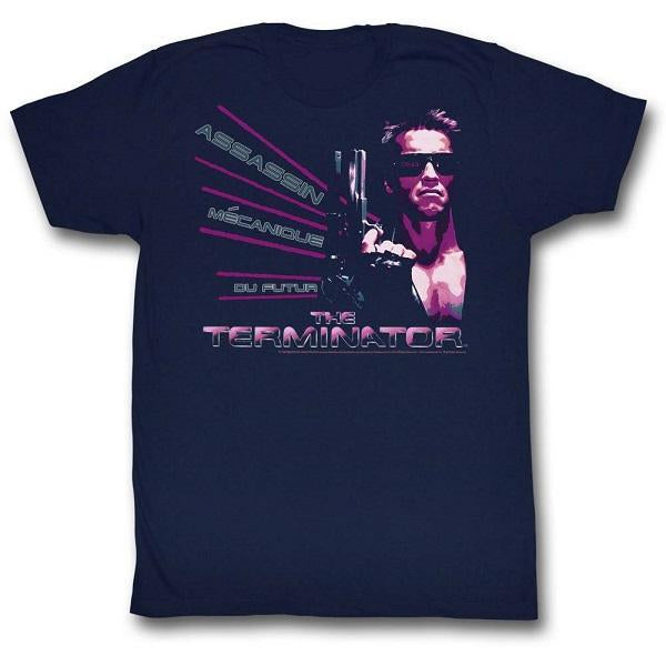 The Terminator - Assassin Navy Slim Fit T-Shirt