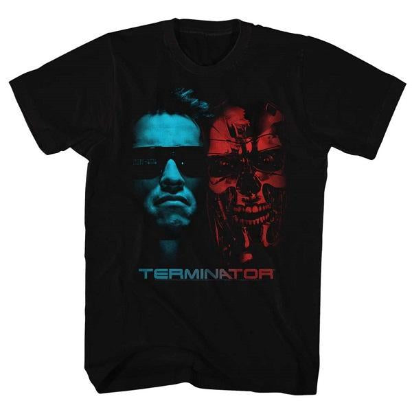 Shirt Terminator - Face Off Black T-Shirt