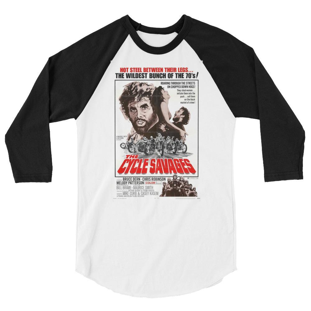 XS The Cycle Savages Cult Movie Raglan Shirt