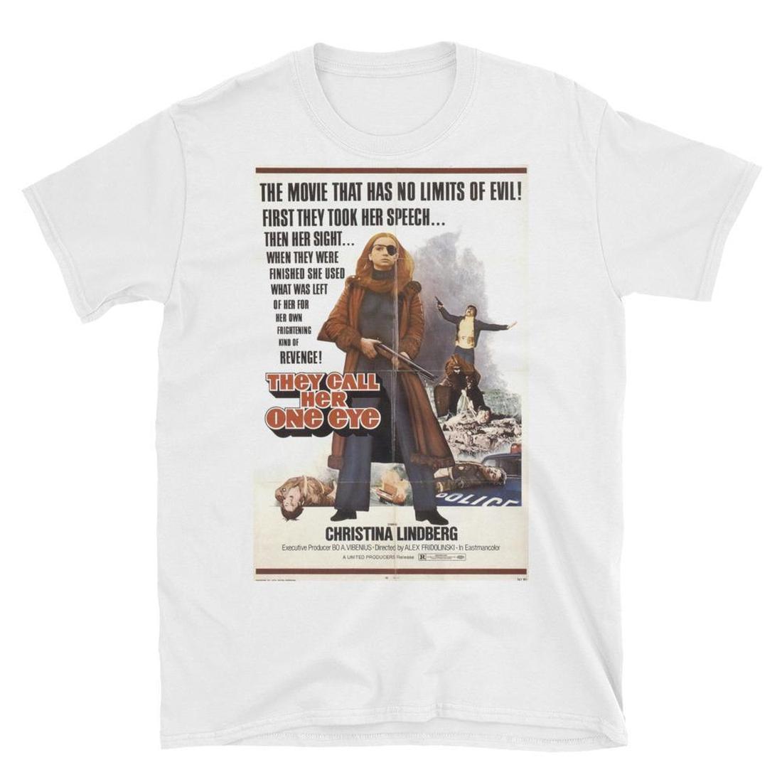 White / S They Call Her One Eye Cult Movie Grindhouse T-Shirt 4743889