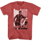 They Live - Conform Red Heather Slim Fit T-Shirt