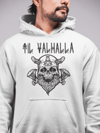 Til Valhalla Viking Skull Pullover Hoodie