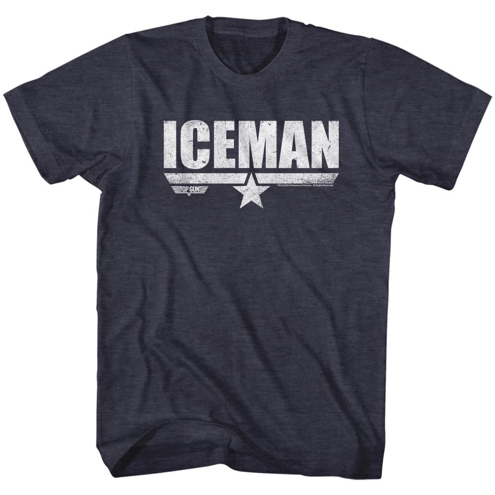 Top Gun Iceman Navy Heather T-Shirt