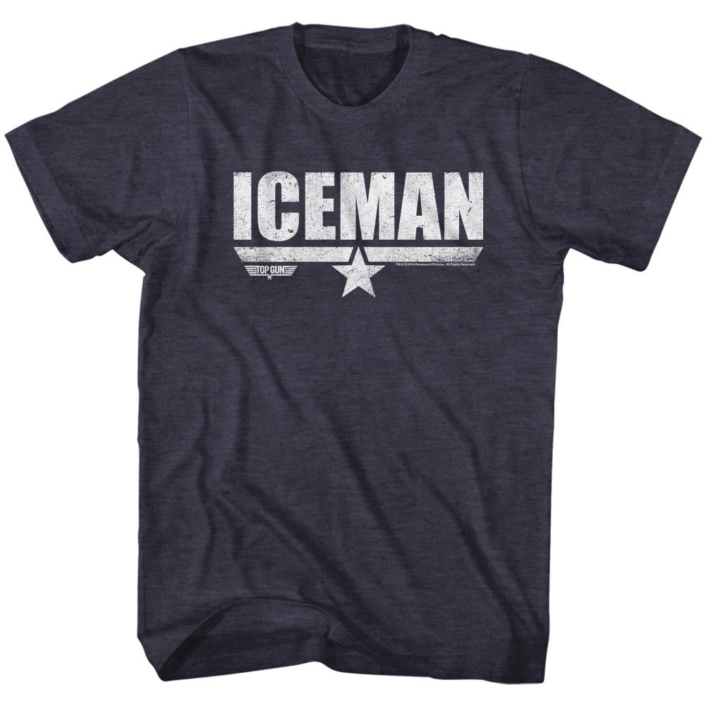 Shirt Top Gun Iceman Navy Heather T-Shirt