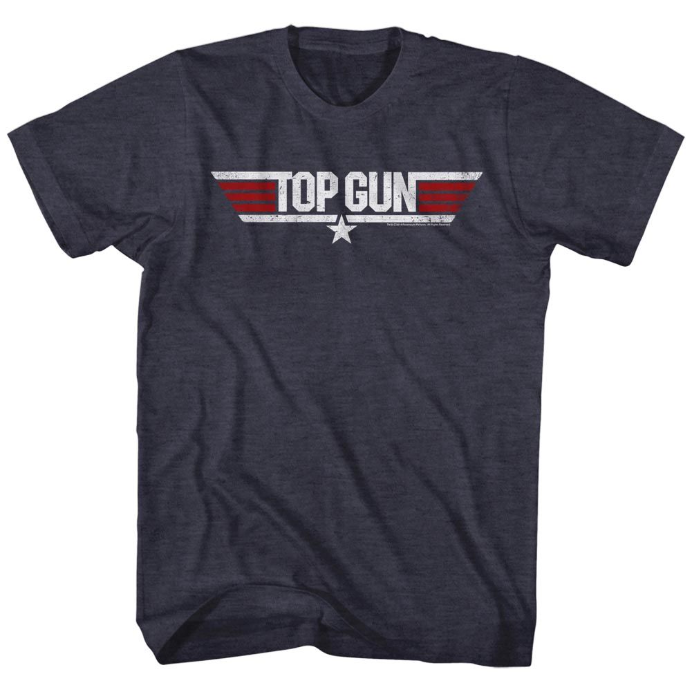Top Gun Logo Navy Heather T-Shirt