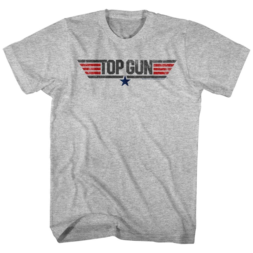 Shirt Top Gun Movie Logo Grey Heather T-Shirt