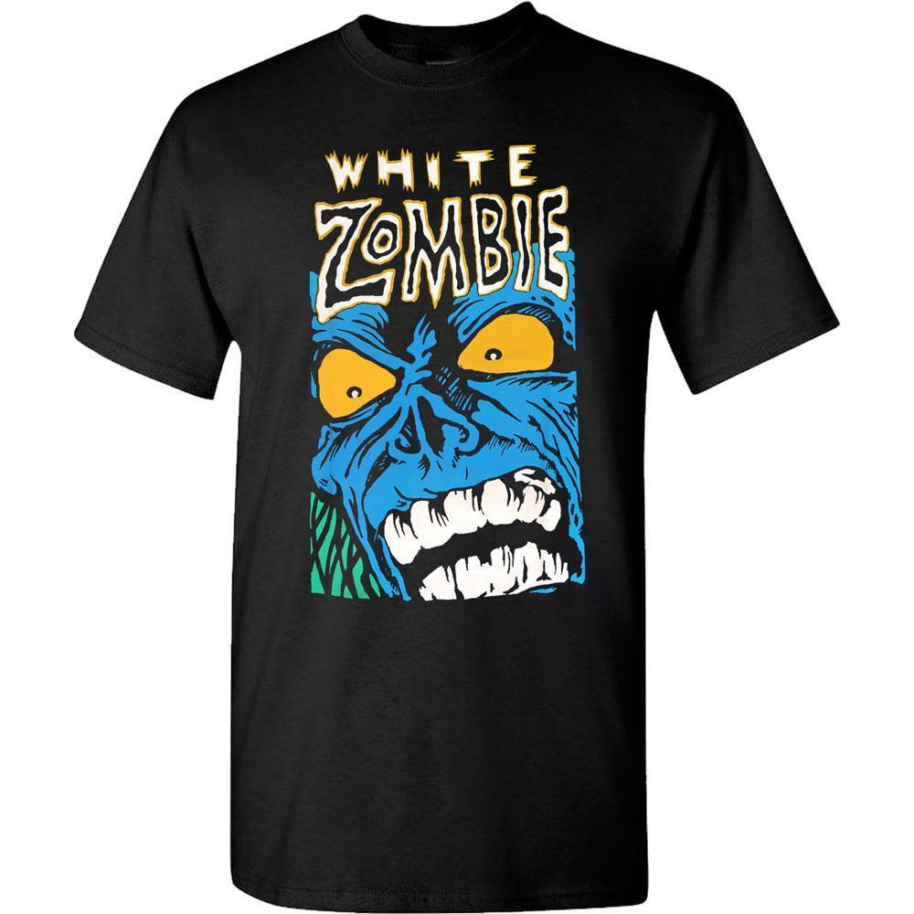 Shirt White Zombie Blue Monster T-Shirt