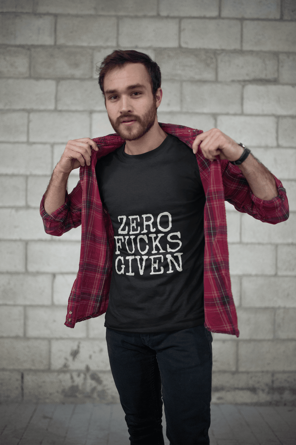 Shirt Zero F*cks Given Black T-Shirt