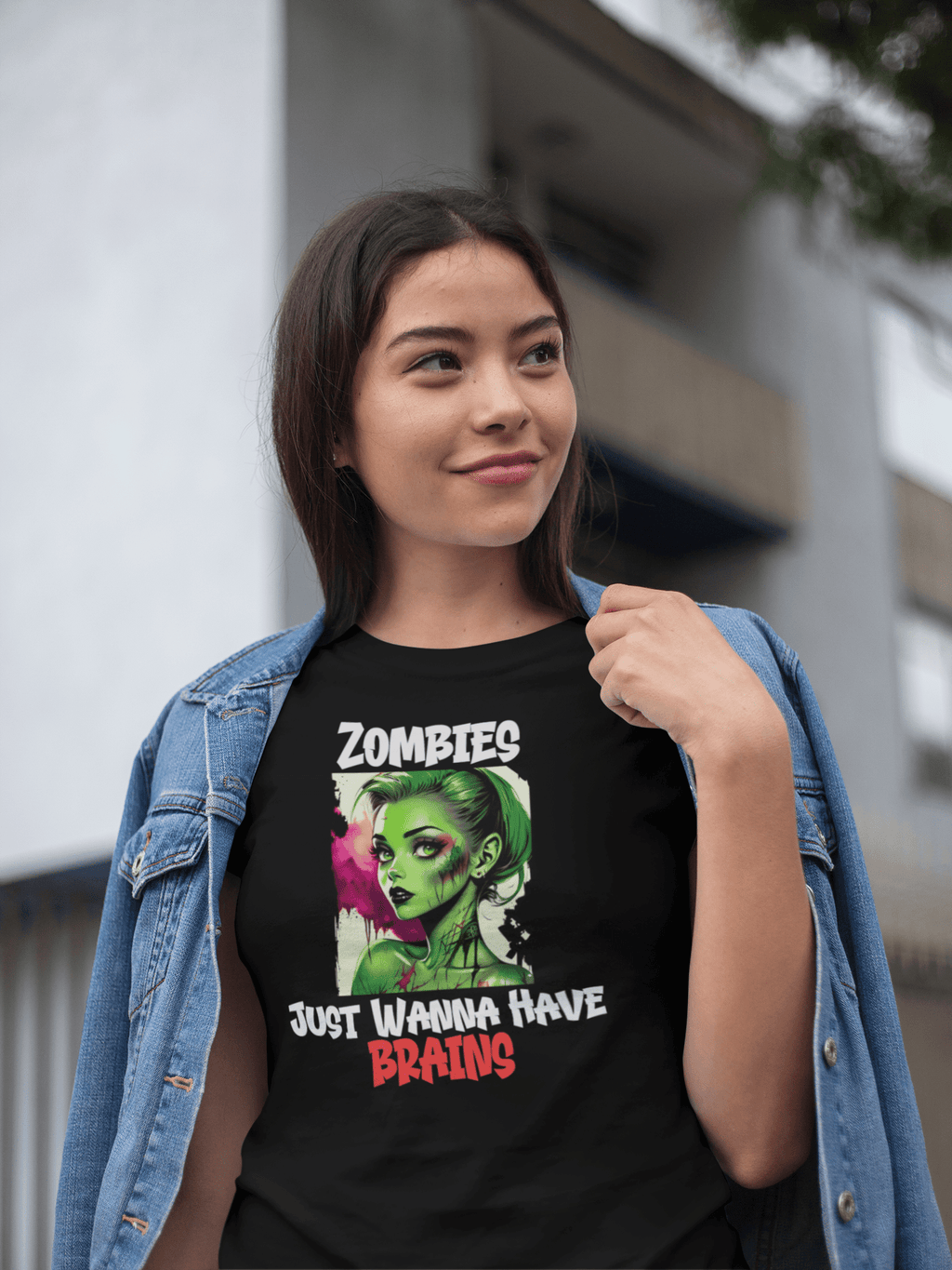 Zombies Just Wanna Have Brains Women's T-Shirt