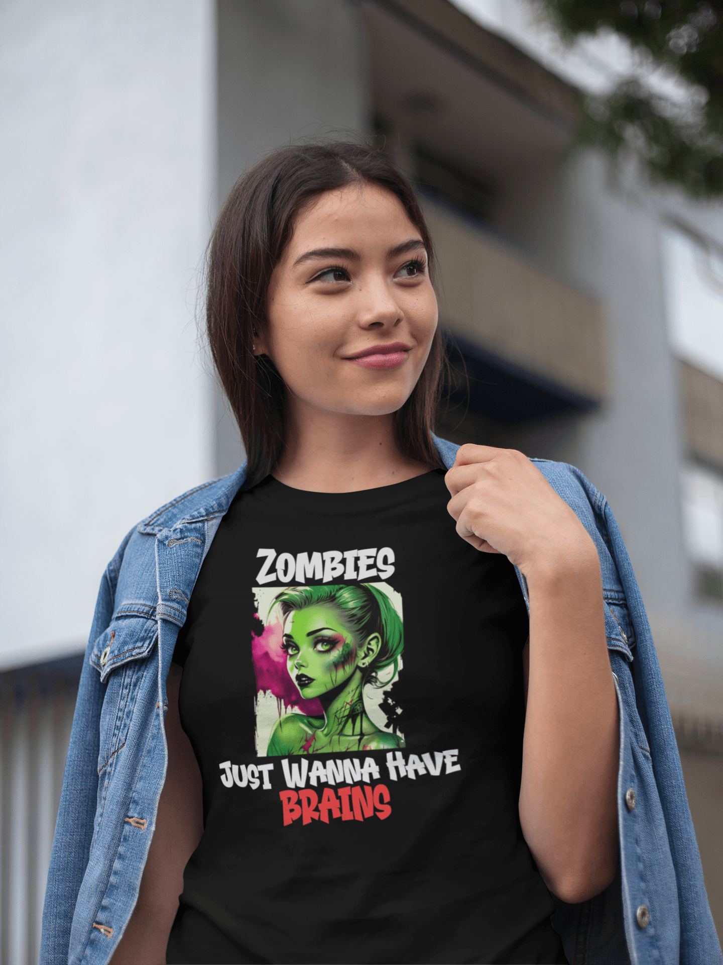 Zombies Just Wanna Have Brains Women's T-Shirt